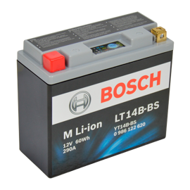 Bosch MC lithium batteri LT14B-BS 12volt 5Ah +pol til Venstre